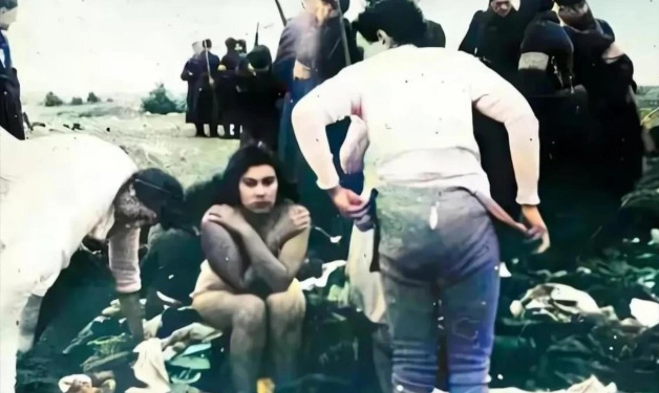 二战时期,德国军队占领拉脱维亚之后,对犹太女人进行了大规模的屠杀