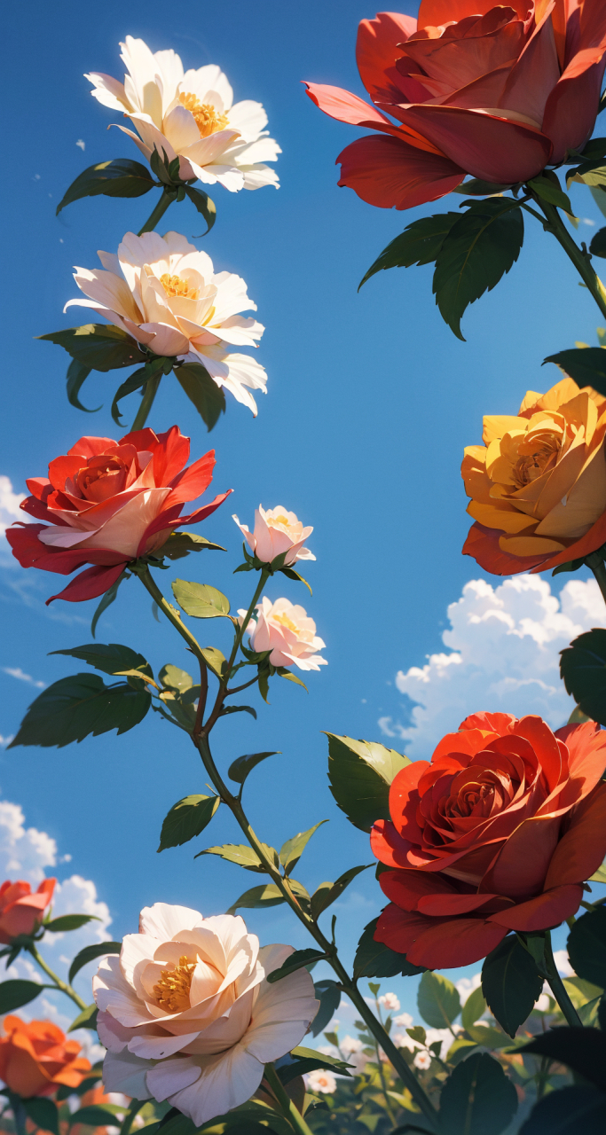 阳光明媚#全民ai创作节# #ai绘画