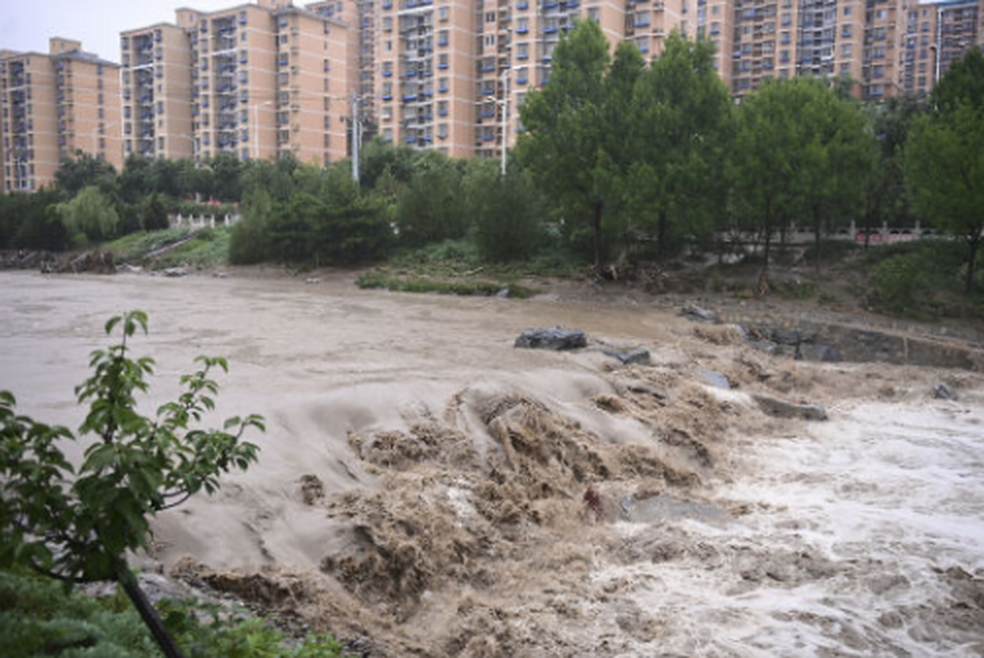 北京暴雨# 北京市水文总站在7月31日11时发布了洪水红色预警,市民应