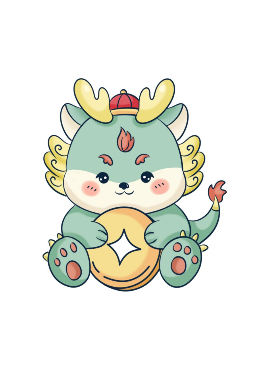 93龙年素材&彩色卡通可爱小青龙小胖龙  你一定会爱上这些迷人的