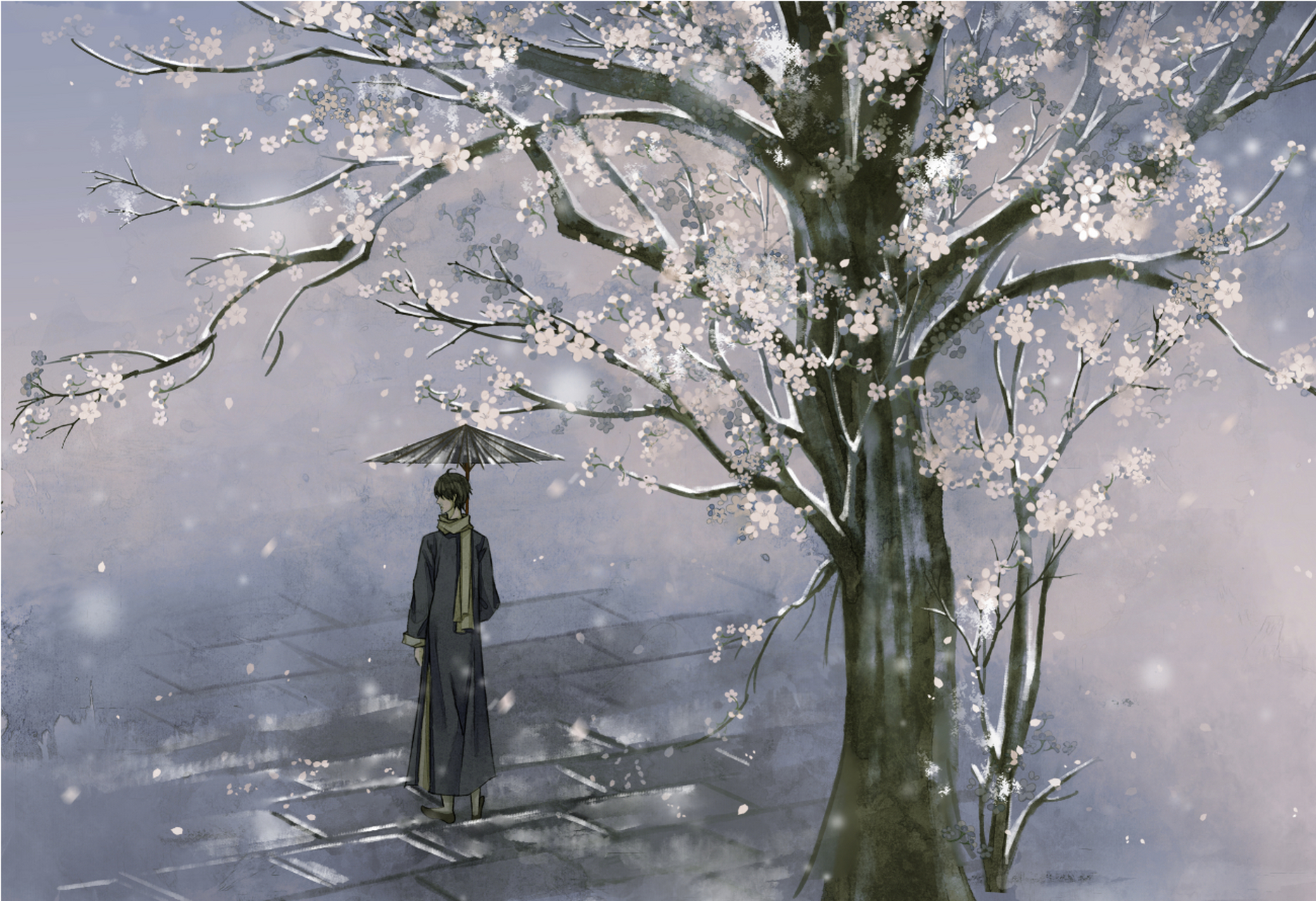 古风插画##古风美图##古风壁纸# 画师:-逆溯