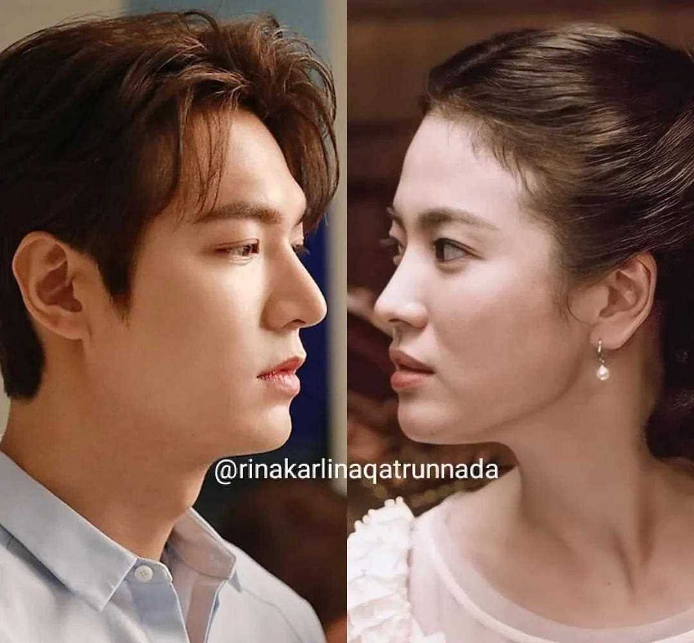 天啊,李敏镐和宋慧乔,这2个人的侧颜,竟然完美的相似.