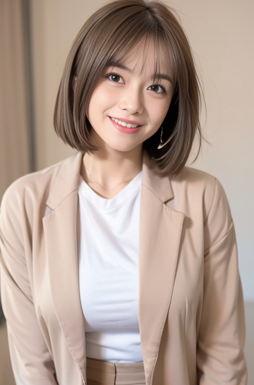 ai素材库:#ai绘画# #美女图片欣赏# #美女小姐姐# #长发美女# 短发阳