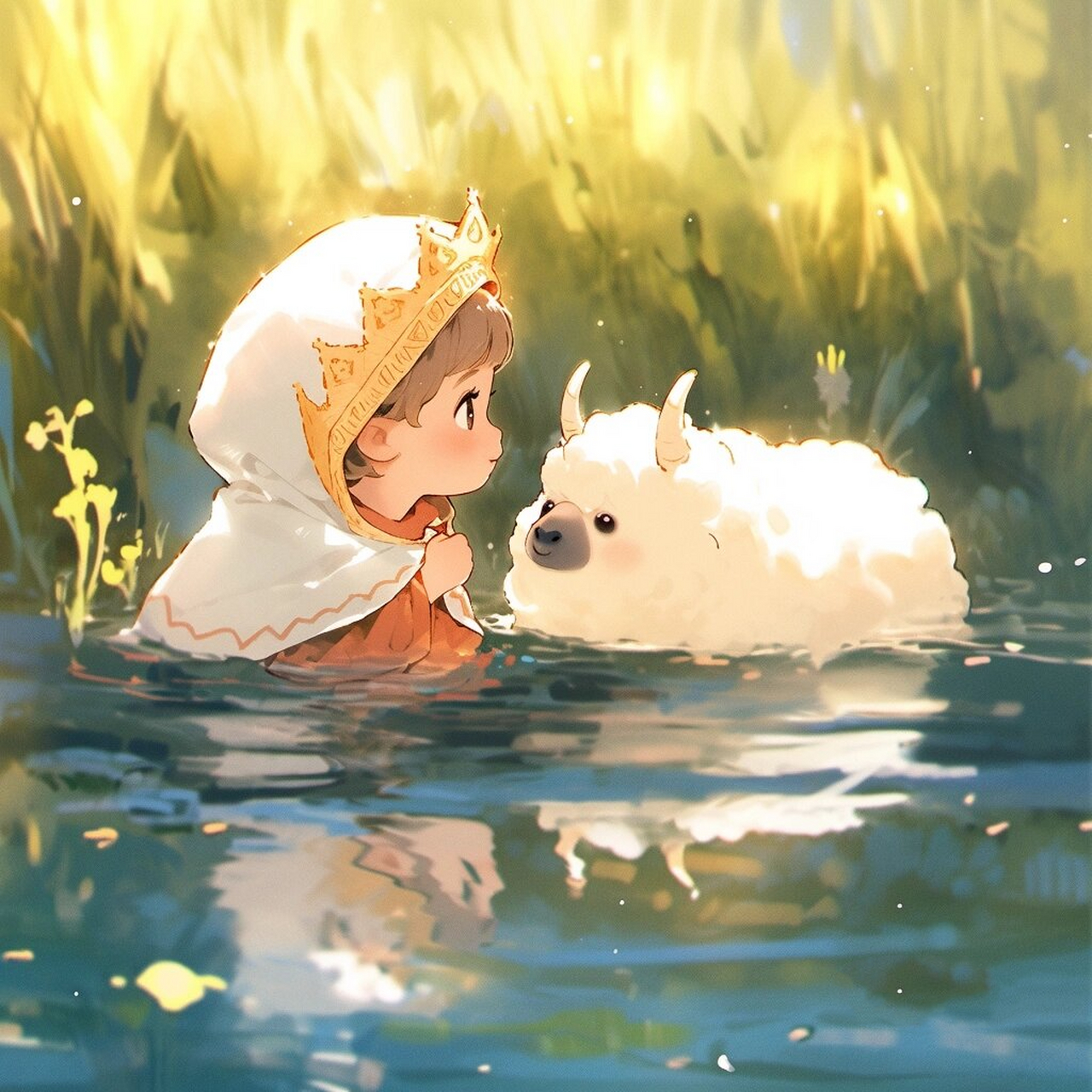 情头,童话故事,公主梦中的小羊  【童话故事】情头中的小羊,带你走进