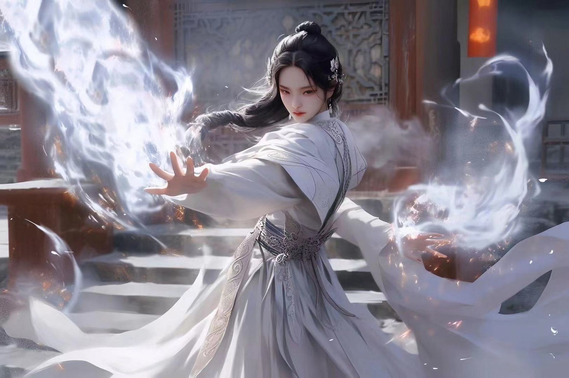 古风仙魔大战ai插画壁纸 #古风壁纸# #古风小分队# #ai绘画