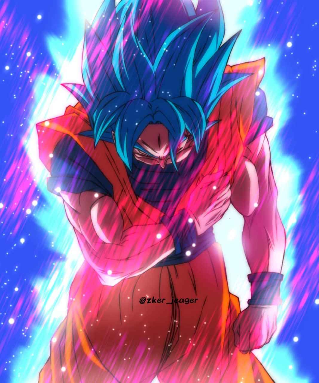 超级赛亚人蓝加上界王拳#龙珠