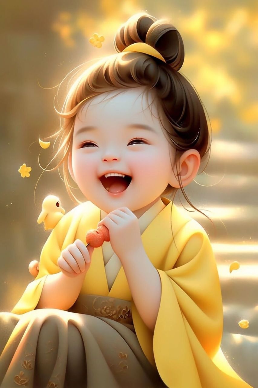 超级可爱国风插画:没心没肺的小鸟带来的快乐与启示  今天在网上看到