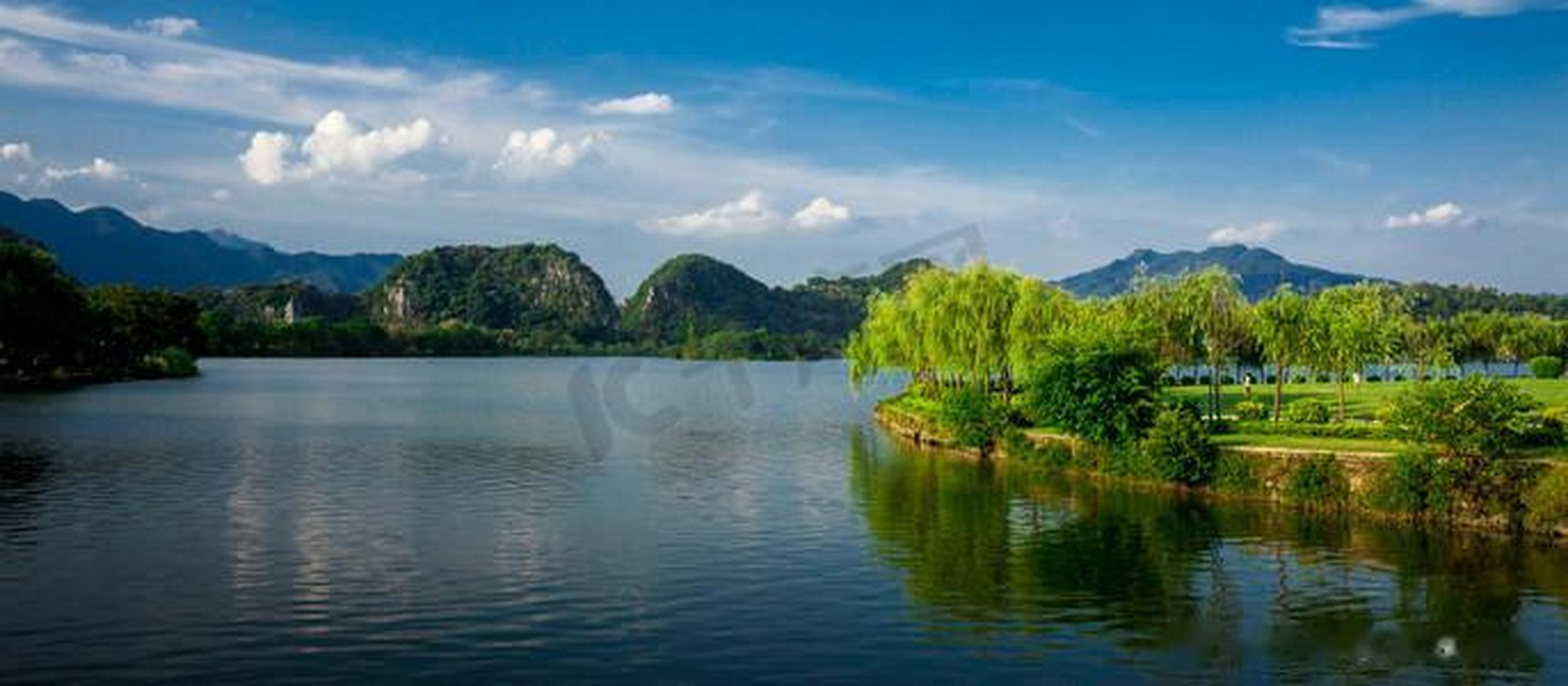 属鸡旺财山水风景图片图片