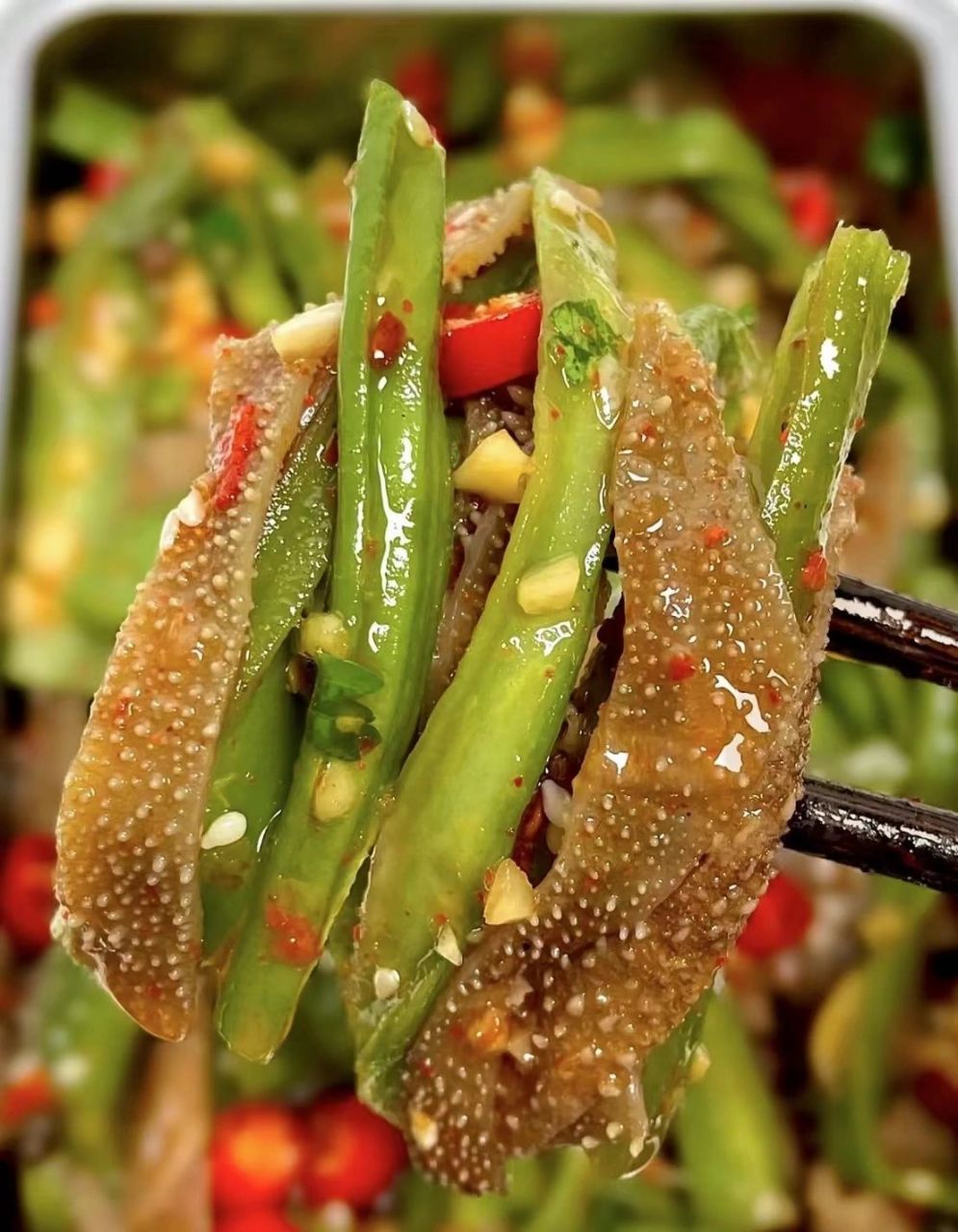 感谢网友配方,这个凉拌毛肚贡菜泰适合夏天 以前在朋友家吃到这个凉拌