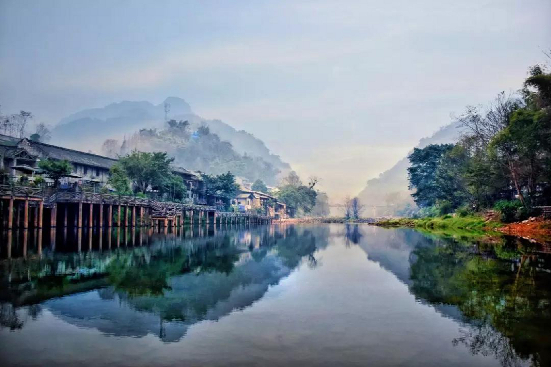 雅江县风景图片