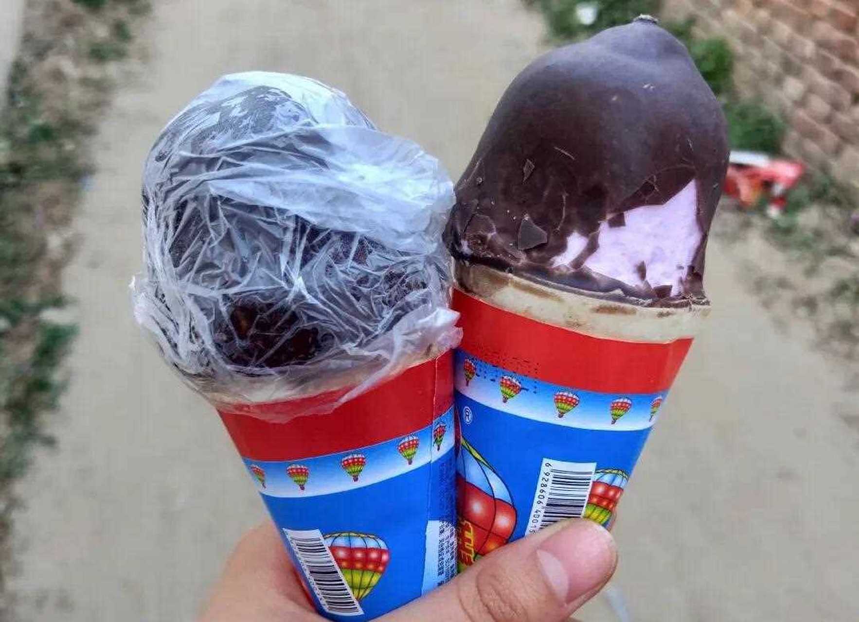 小时候五毛钱一个的大头雪糕重现街头,谁知道郑州哪里有卖的?[?