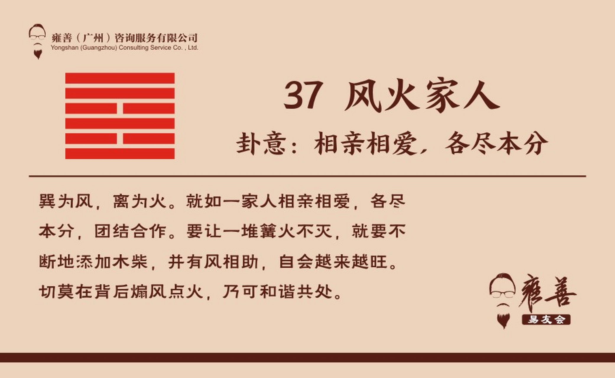 易说就懂#  六十四卦之卅七《风火家人》卦  卦象:离下巽上 卦意