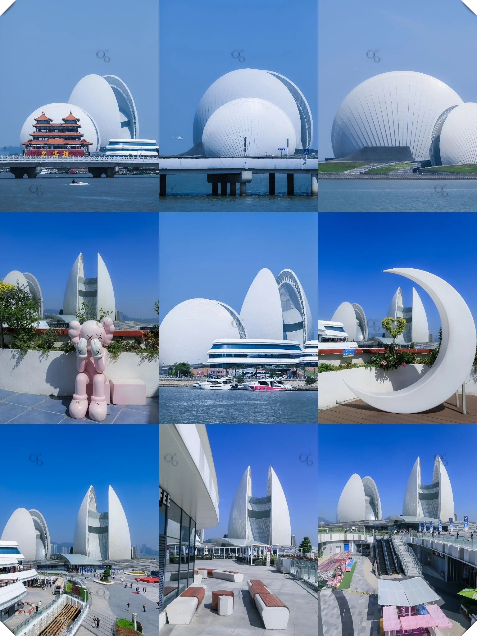 蓝天白云下,随便拍 珠海贝壳景点珠海贝壳剧院珠海贝壳景点是哪里珠海