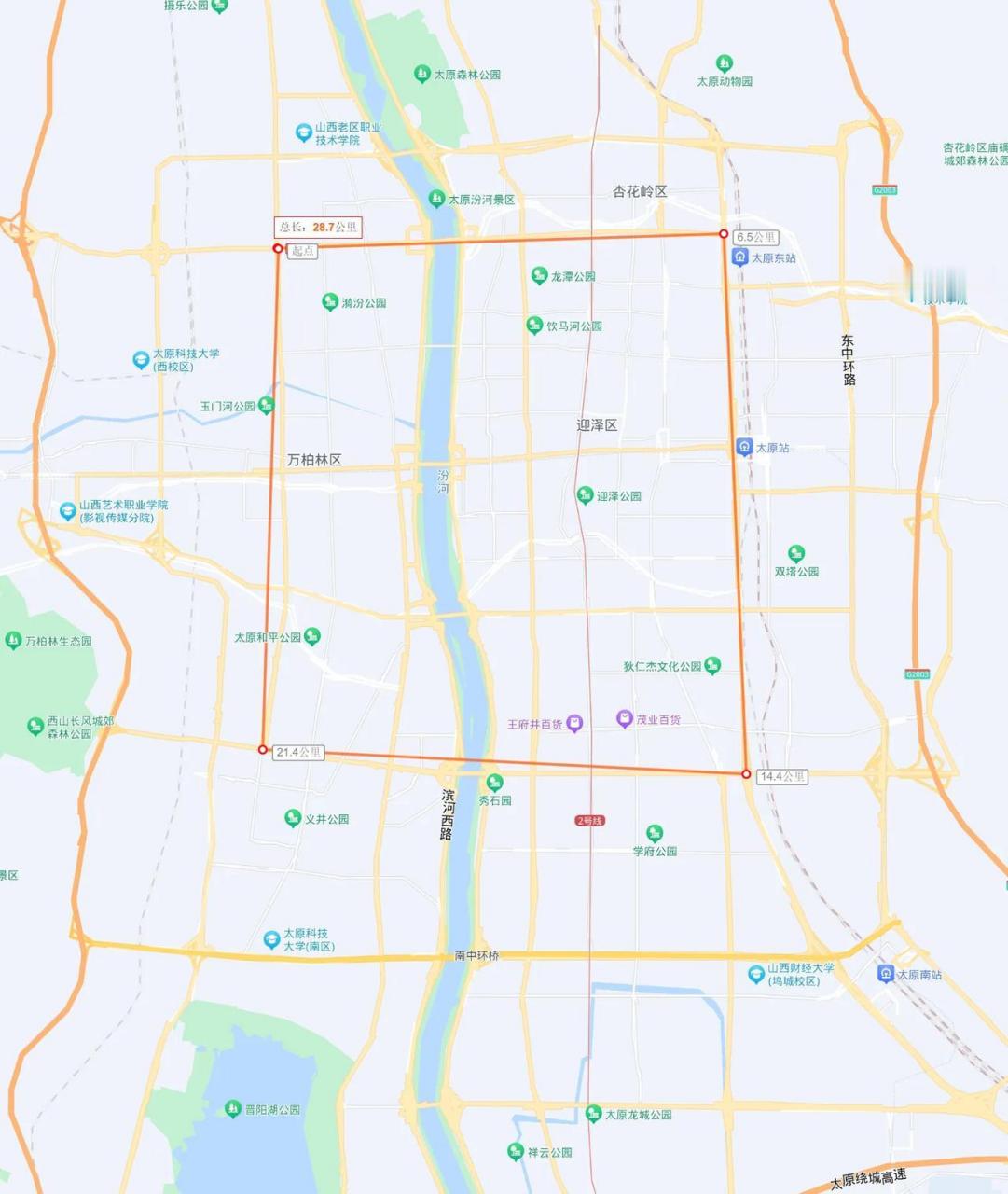 太原一环路在哪,共有几条环线,太原市二环路,三环路,四环路,各都是