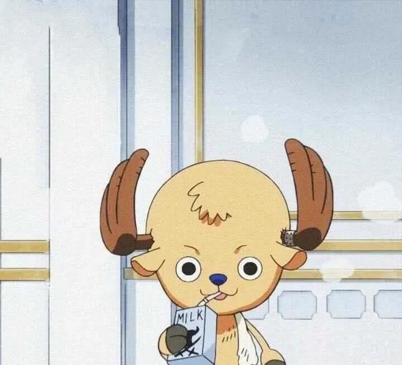 gif创作人# #二次元# #海贼王# 不戴帽子的乔巴,也很可爱 [憨笑]