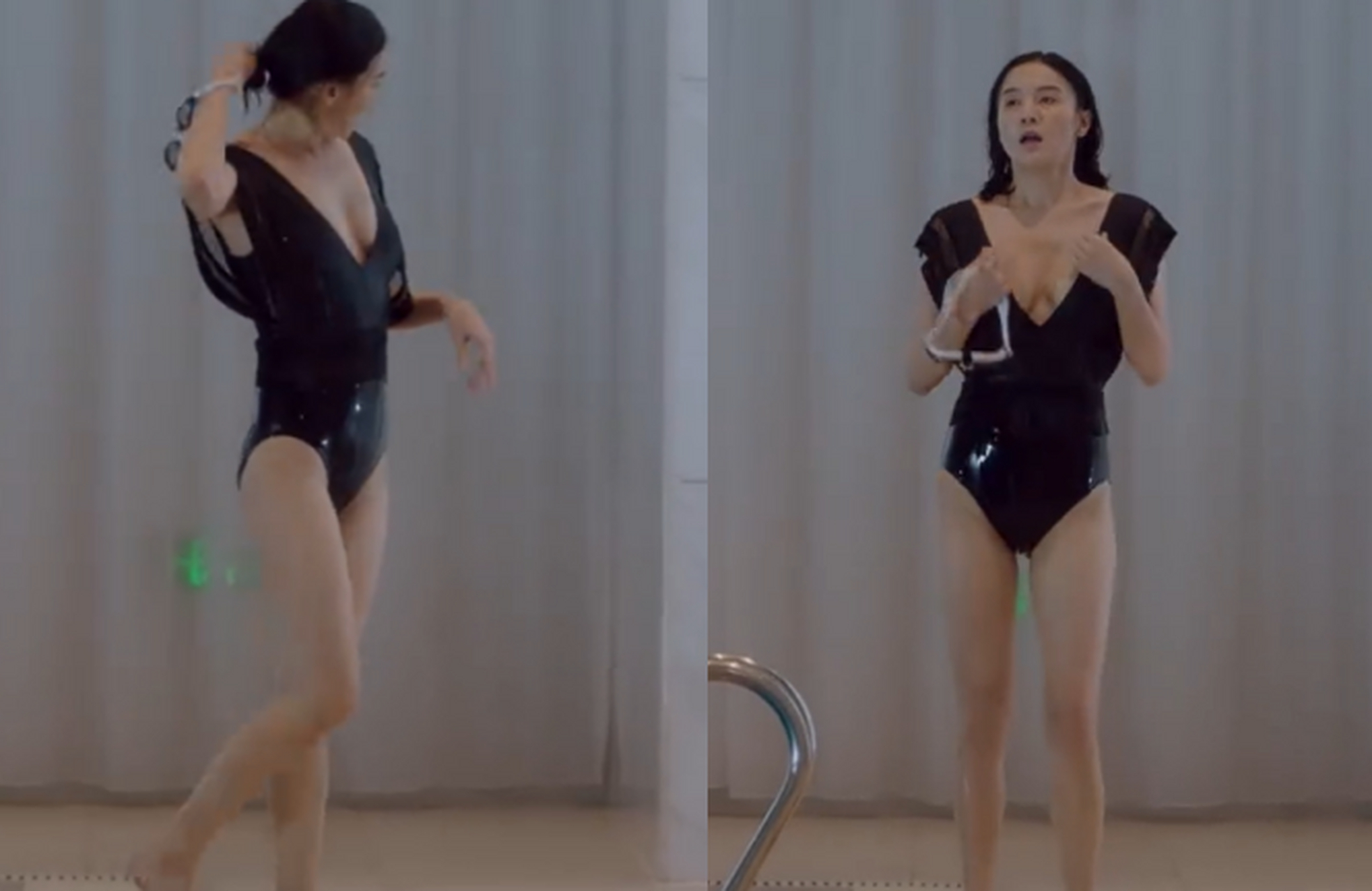 娱乐圈女明星#  41岁宋佳性感泳装照曝光!