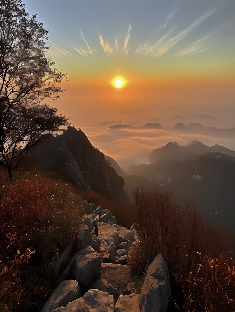 泰山 | 万山之尊 巅峰云景 绝美的风景和泰山日出 旅游爬山必去之一