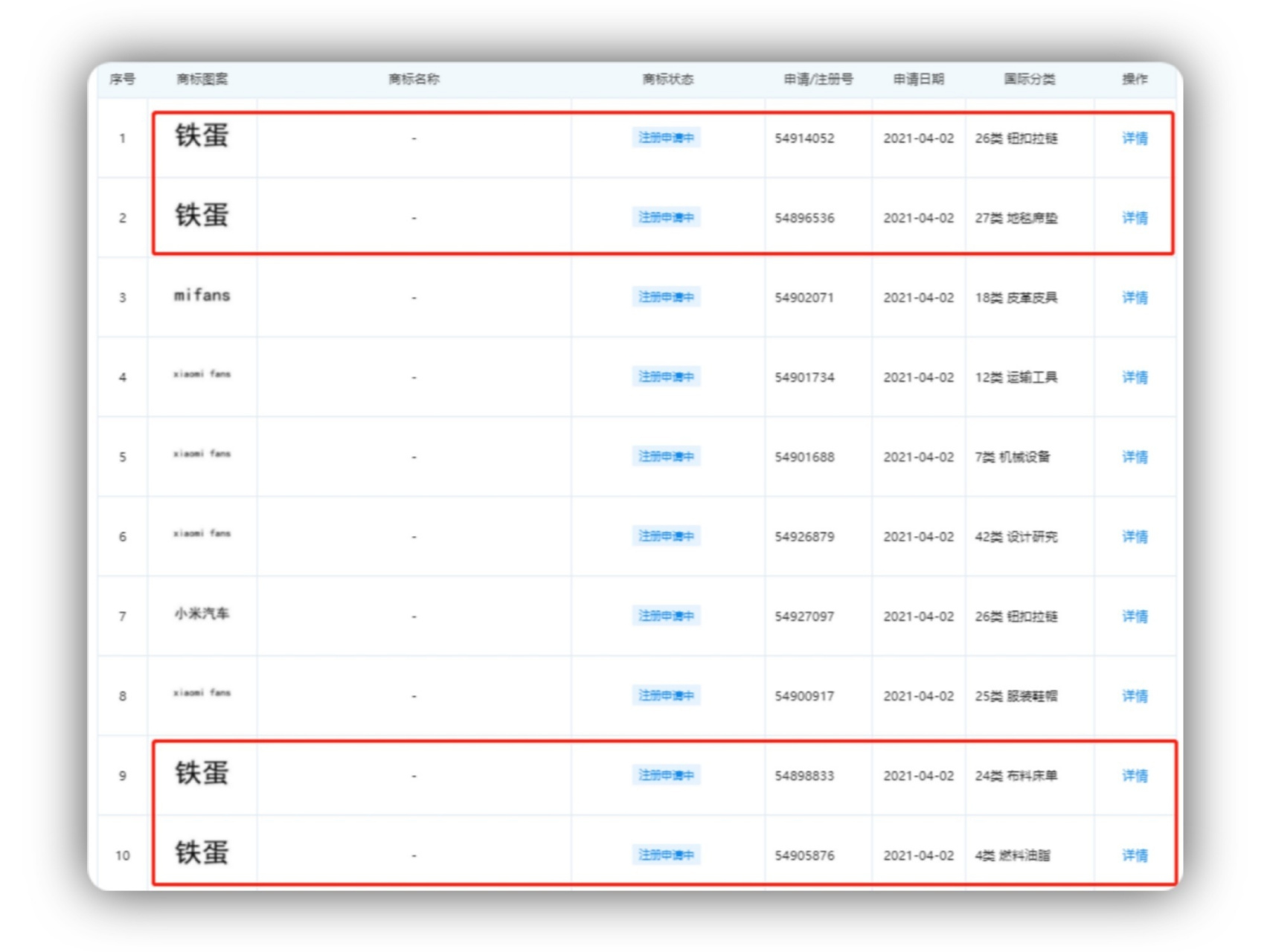 小米申请