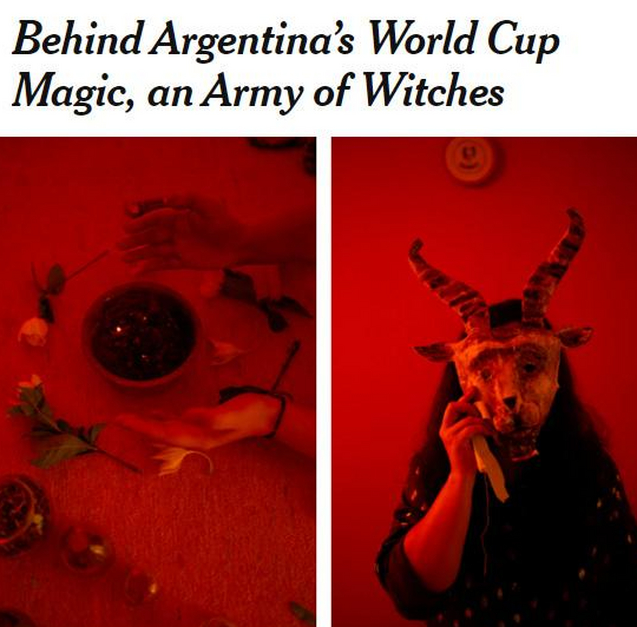 阿根廷队球迷组成女巫协会,"施法"保护阿根廷队并"诅咒"对手