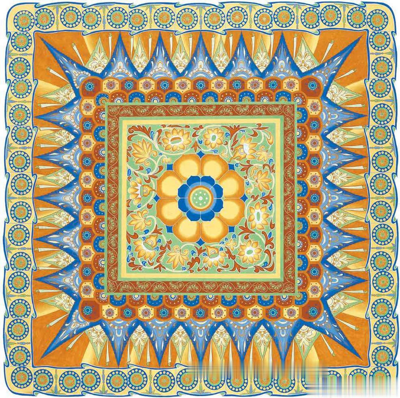 莫高窟的藻井图案,最喜欢隋代的,以下是一些临摹作品.