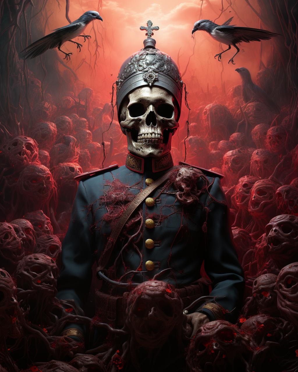 地狱骷髅头!#ai绘画