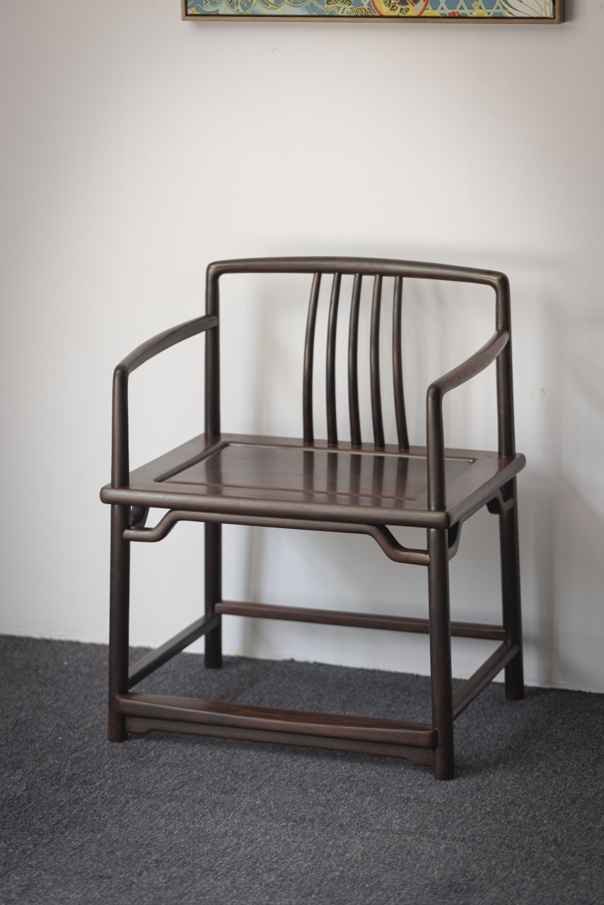 大红酸枝梳背椅六把 独板1.2cm 规格:长62x宽48x座高45.5x通高79cm