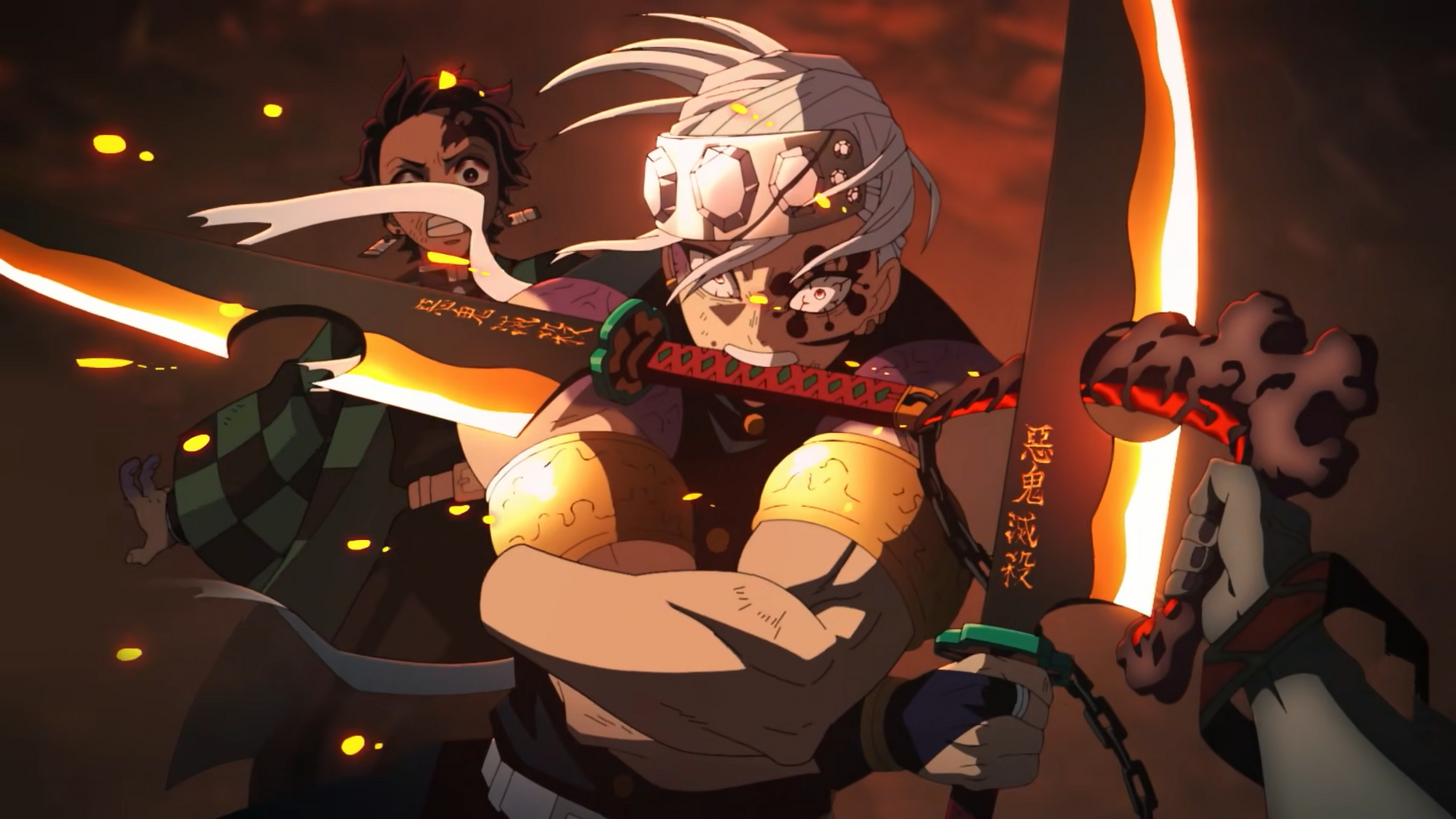 鬼灭之刃# 二刀流,音柱宇髄天元参上