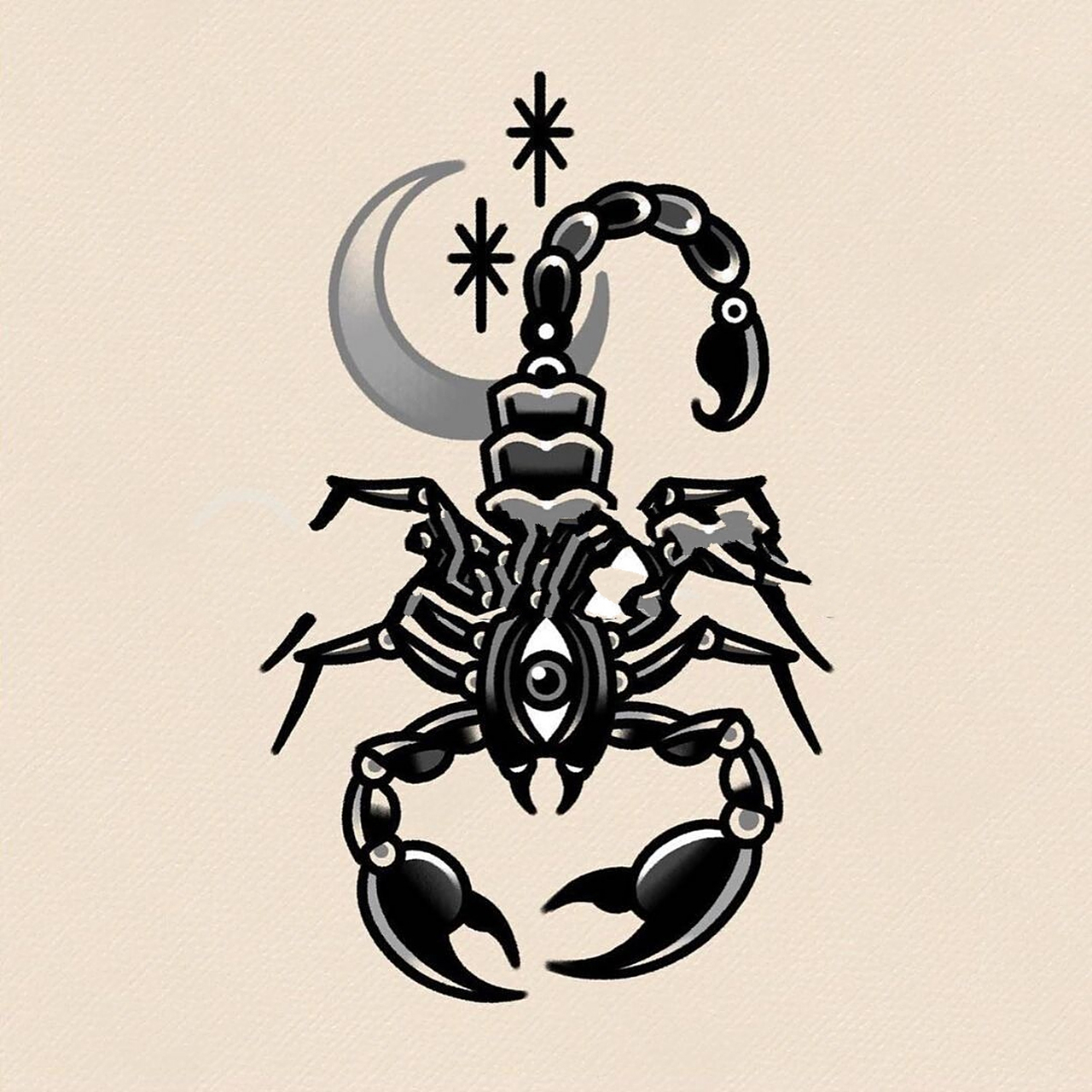 7张拼接小图花臂oldschool纹身