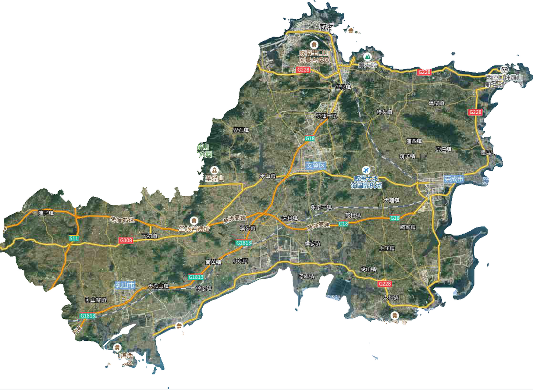 看图猜城市,该市别名威海卫,山东省辖地级市,地处中国华东地区,山东