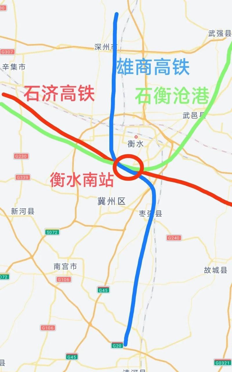 衡水高铁规划线路图图片