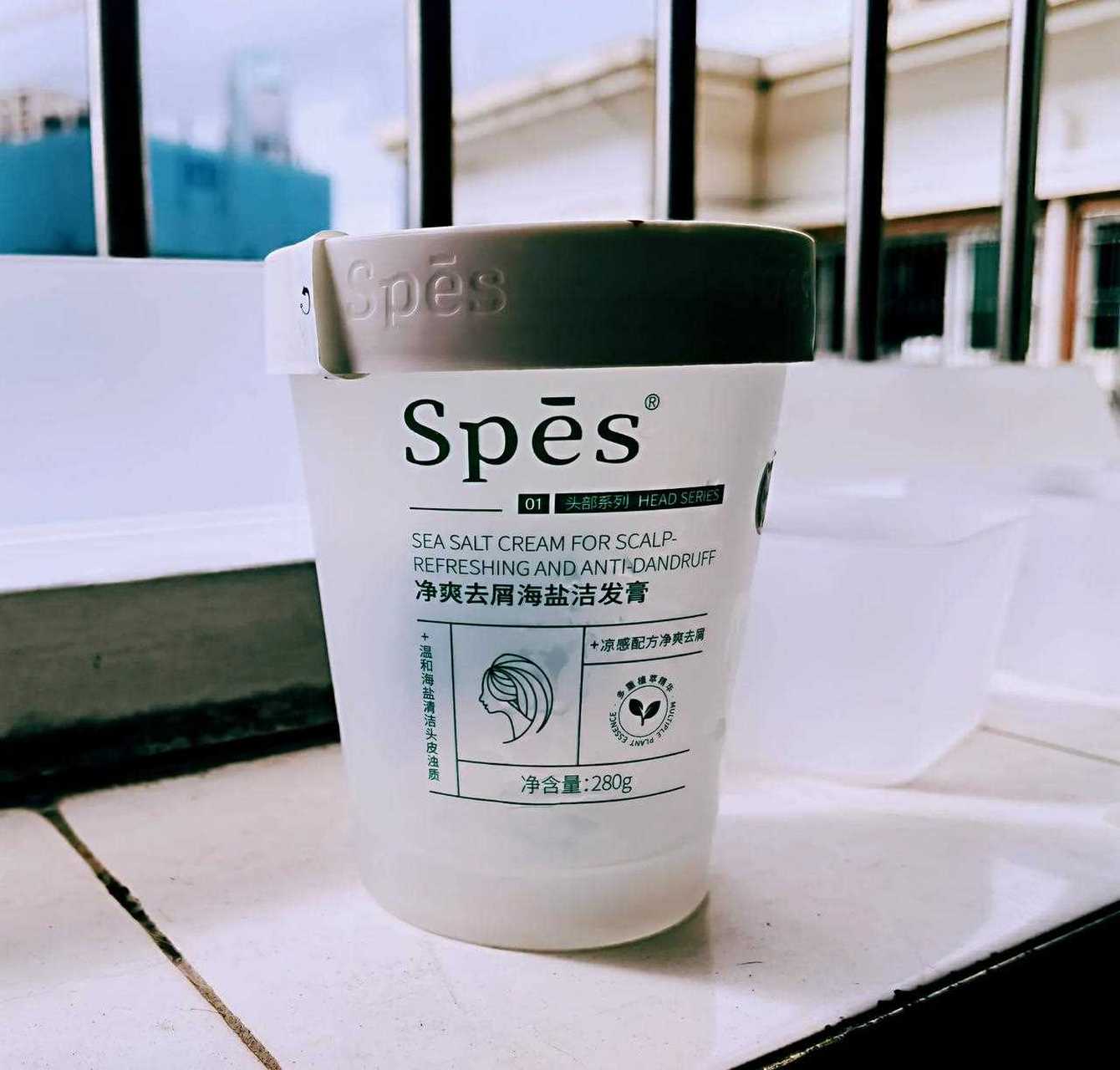 spes海盐控油清爽去屑洗发水 .[微笑] 88/2瓶 购于ljq播播间[大笑] .