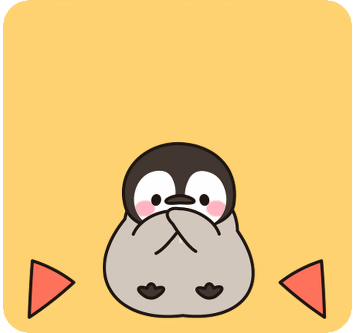 line表情包丨可爱灰企鹅的表情包2.