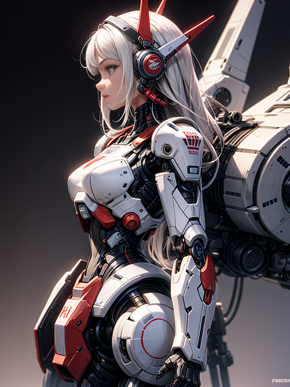 机甲美少女#二次元机甲少女美图分享# #机甲少女# #ai绘画二次元