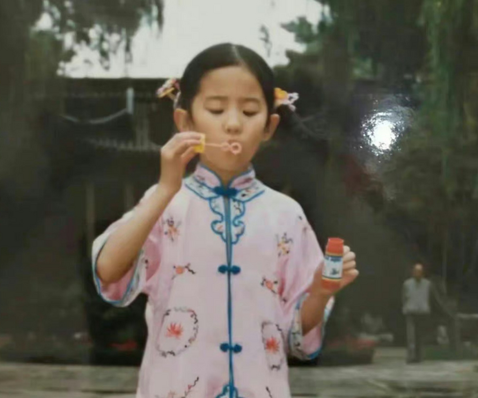 刘亦菲小时候生日照片图片