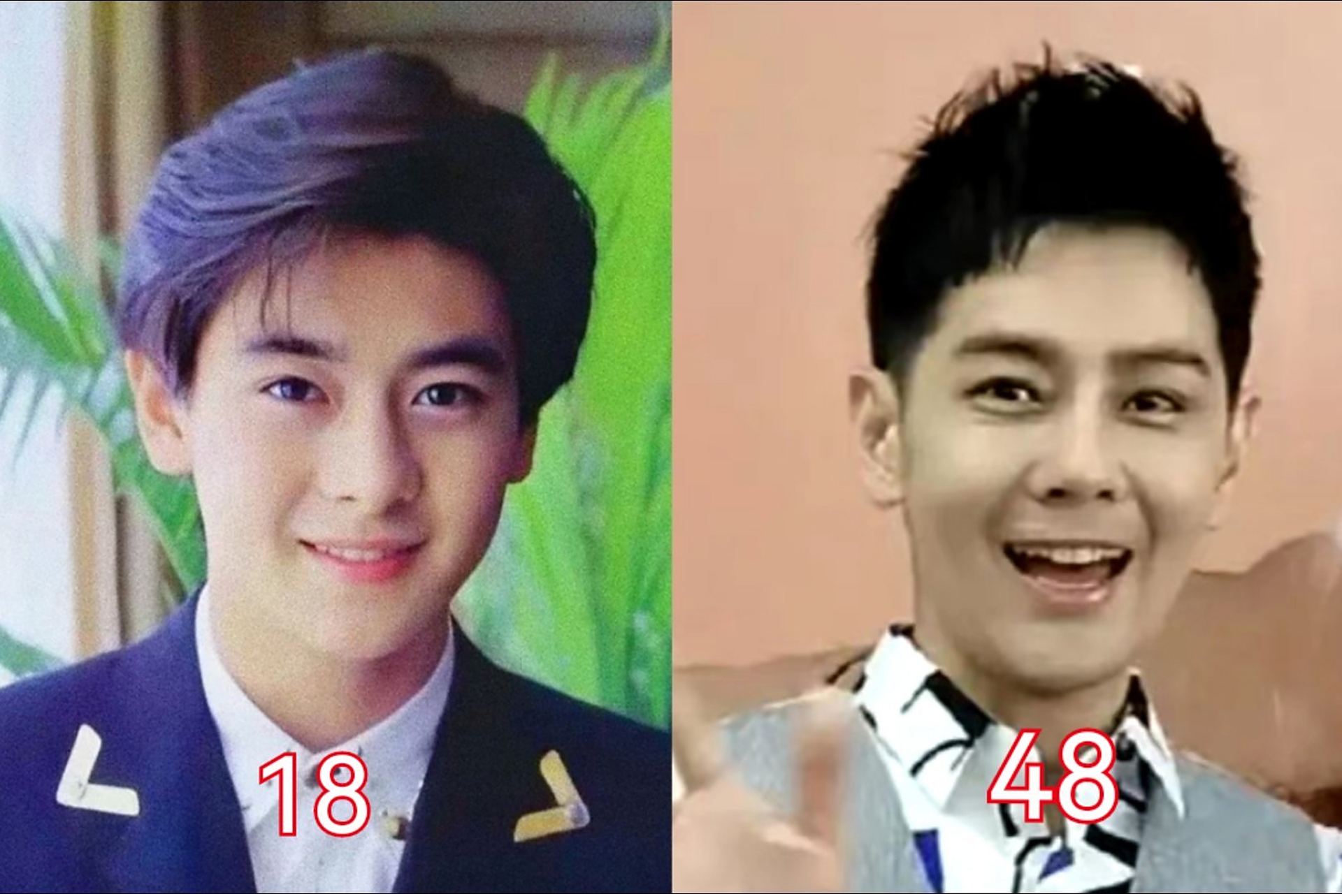 18岁和48岁的林志颖对比图 如果不是自律很难通过高科技可以达到"美化