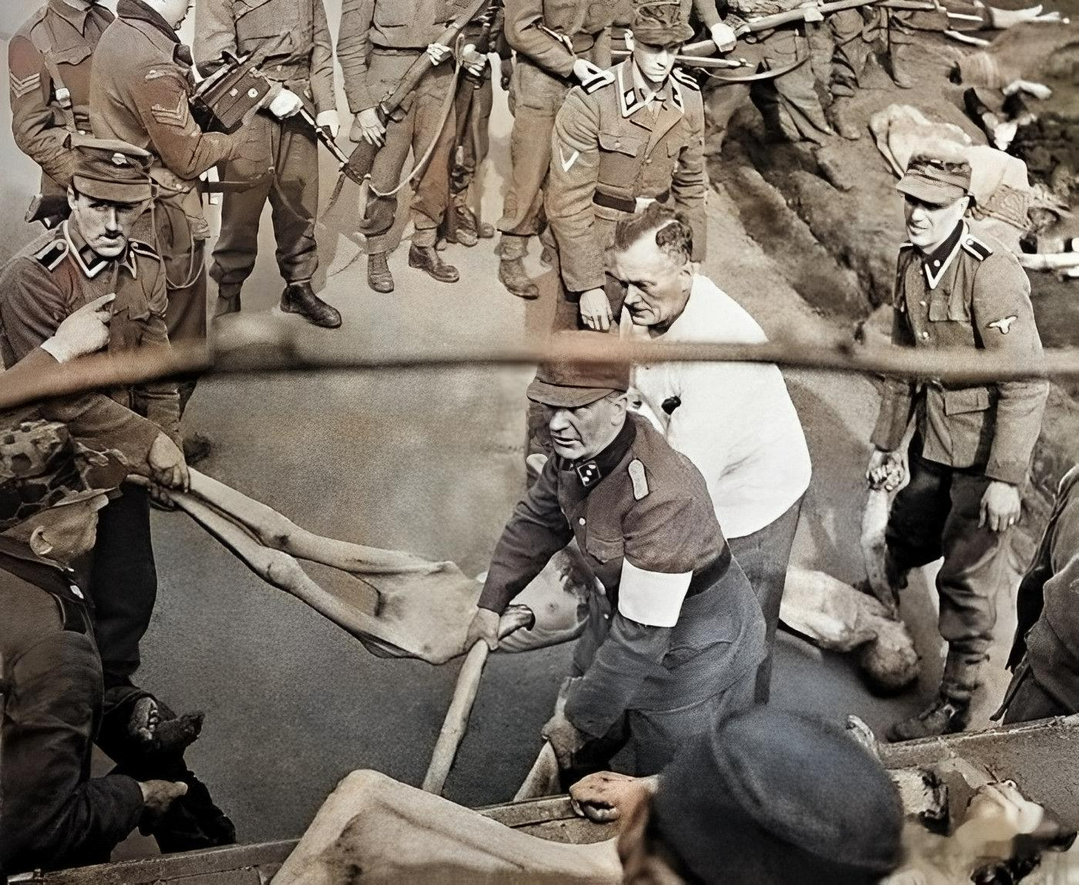 德国设立的贝尔森集中营也是成千上万的犹太人和战俘的埋葬之地.