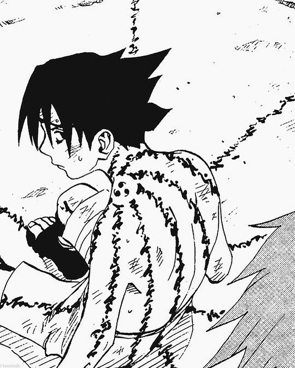 火影忍者# 佐助纹身了