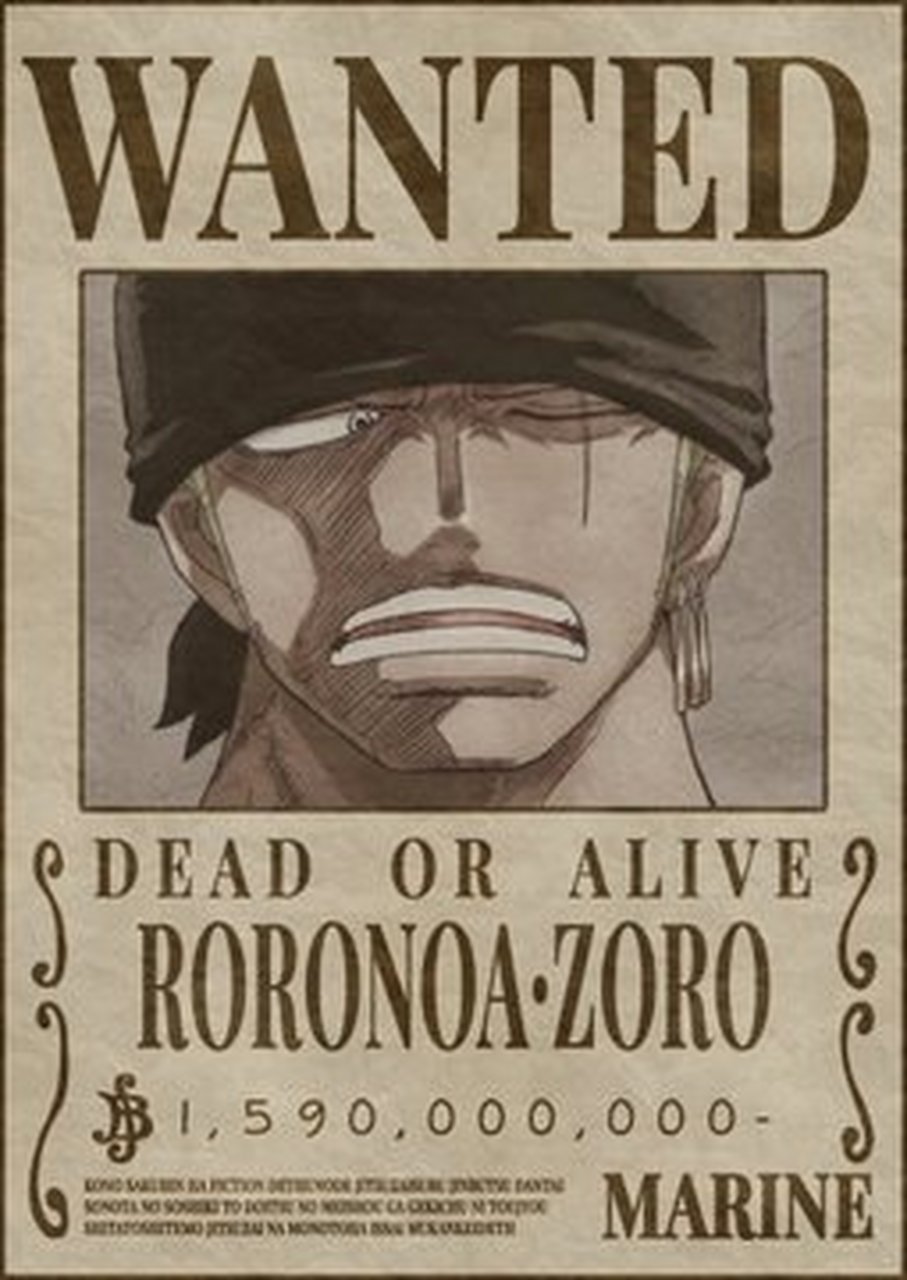 索隆最新悬赏金11亿,索大貌似还挺满意的