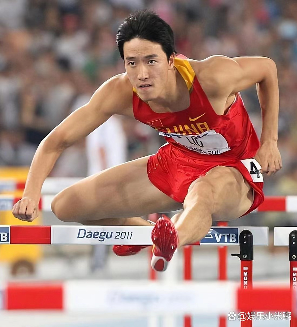 2004年雅典奥运会上追平了百米跨栏的奥运会纪录,赢得了金牌,并在接