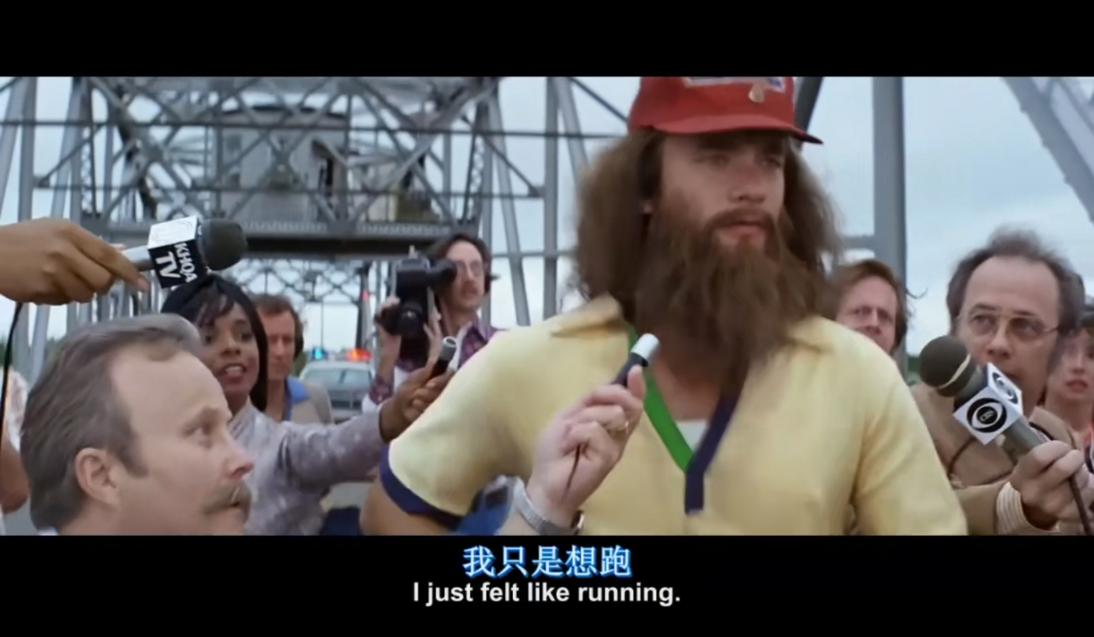 《阿甘正传》中阿甘的奔跑:阿甘在不同的场合和原因下奔跑,展现了他对