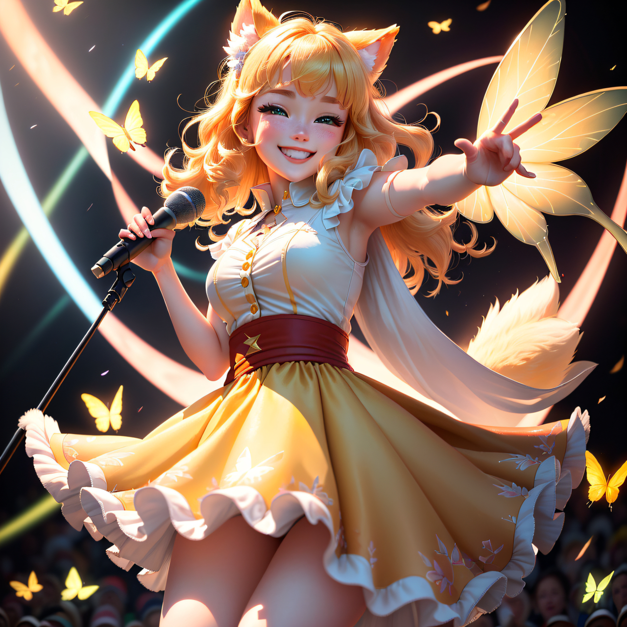 大声歌唱,为你闪耀舞台#动漫美图