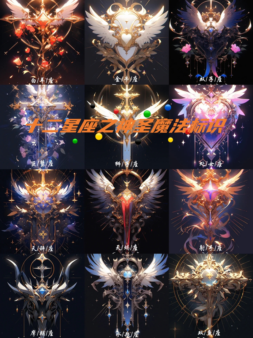 十二星座之神圣魔法标识