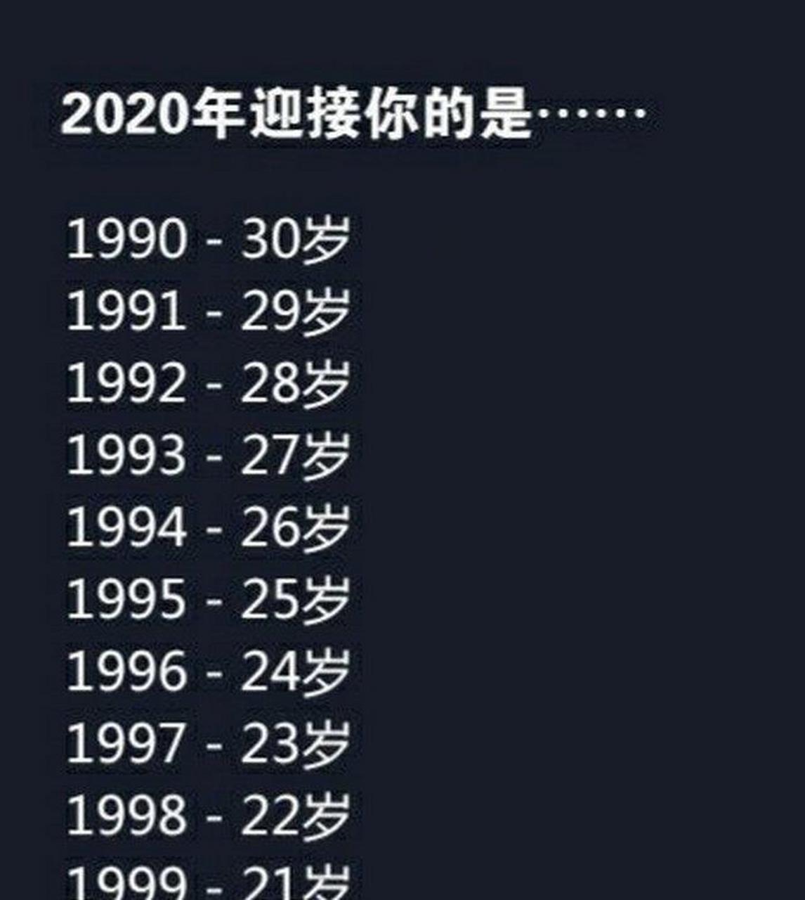 2020来了,首批九零后30了  今年你几岁了[期待]