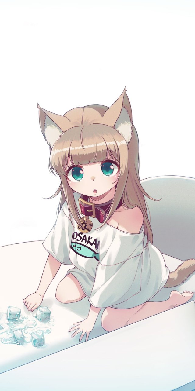 动漫少女#40原老师制作的手机壁纸!