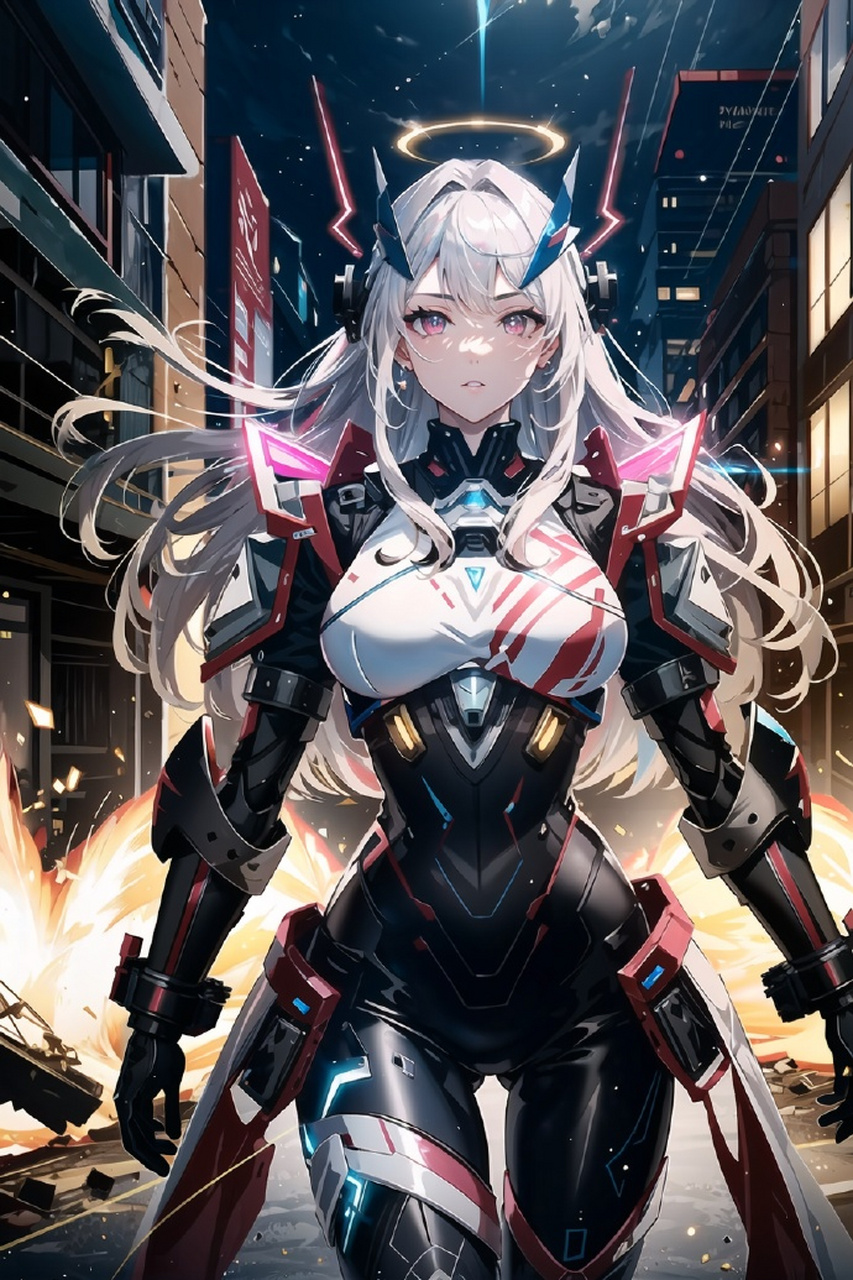 未来战士机甲女生创意壁纸