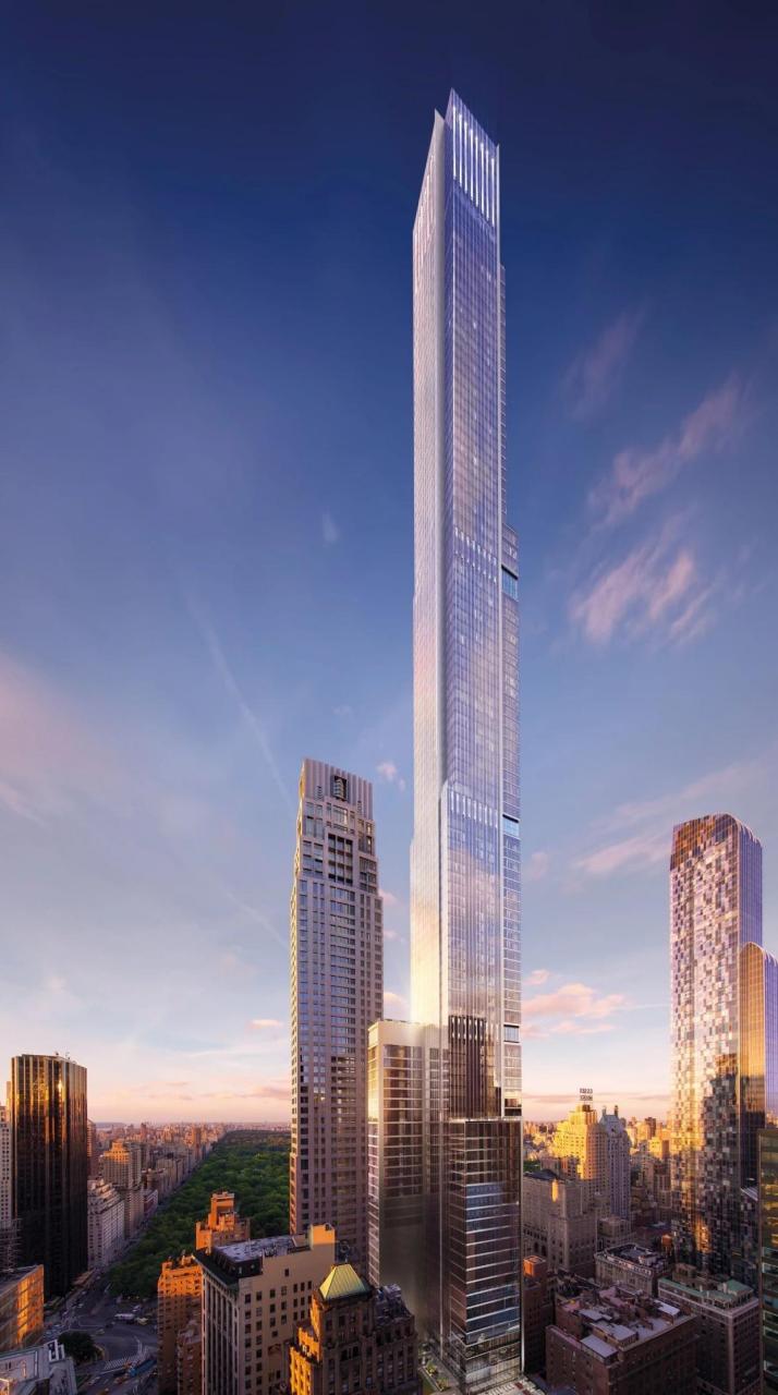 这是位于美国纽约曼哈顿的高级公寓,高度为472m.