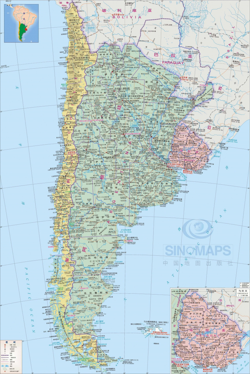 阿根廷政区地图
