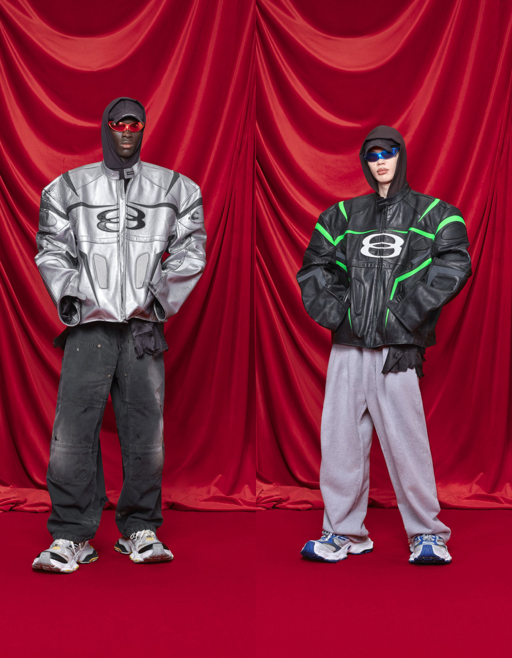 巴黎世家2024年春夏男装系列呈现了一场引人注目的时尚盛宴,从服装到