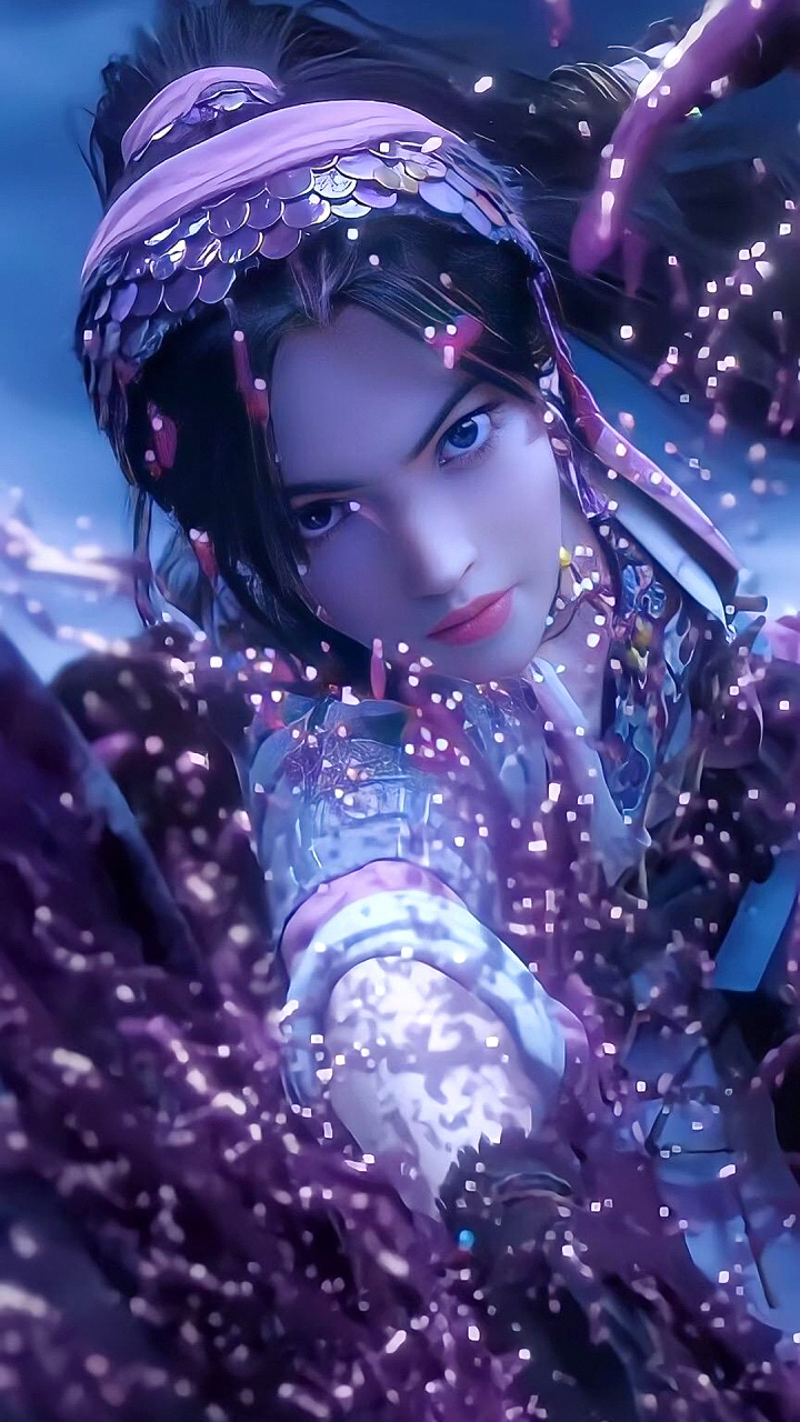 动漫壁纸|《眷思量》国漫女神"屠丽"高清4k全屏手机壁纸:是思量岛上