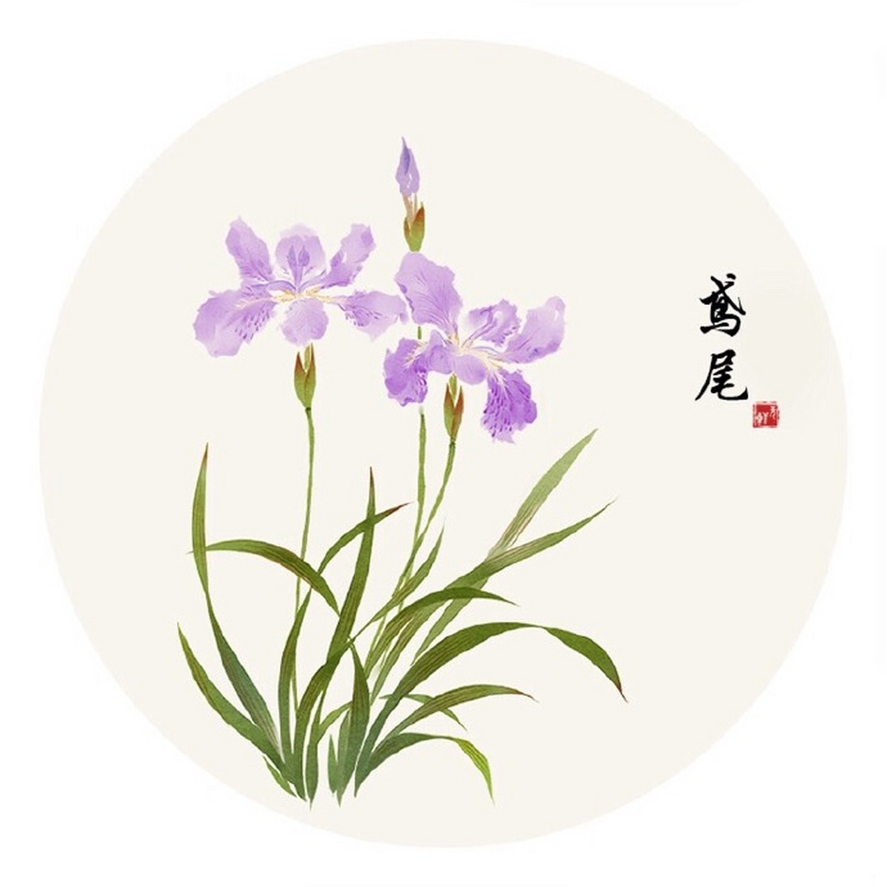 【古风素材鉴赏】一组古风花卉插画.古风水彩,清雅秀丽.转发收藏.